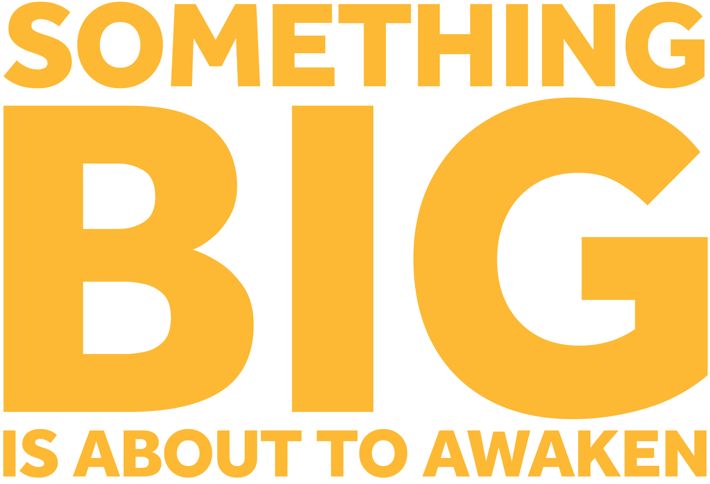Something big is about to awaken text